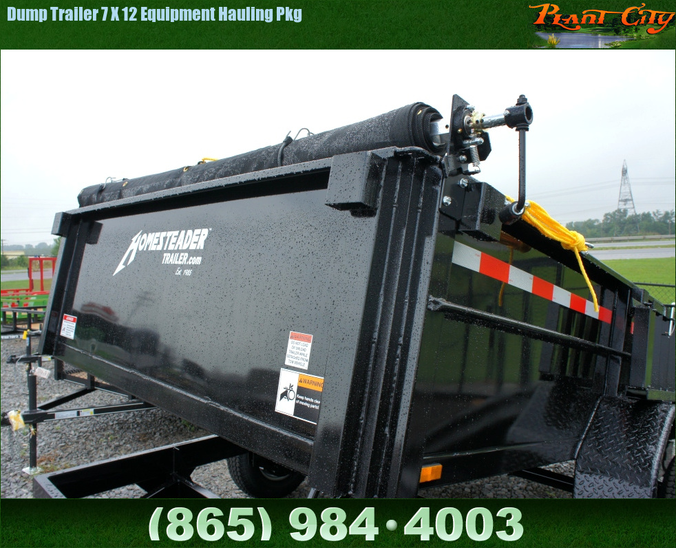 Trailers For Sale Dump Trailer 7 X 12 Equipment Hauling Pkg Dump