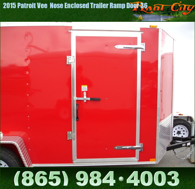 Trailers For Sale 2015 Patroit Vee Nose Enclosed Trailer Ramp Door 36 Enclosed Trailers