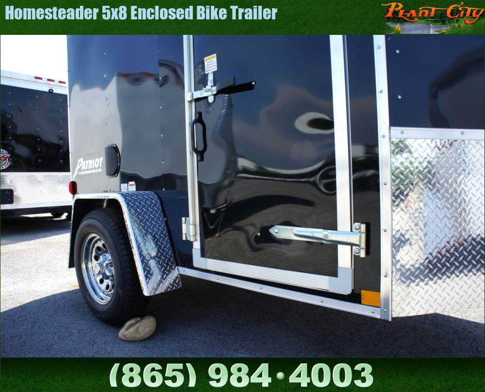 Trailers For Sale Homesteader 5x8 Enclosed Bike Trailer Enclosed