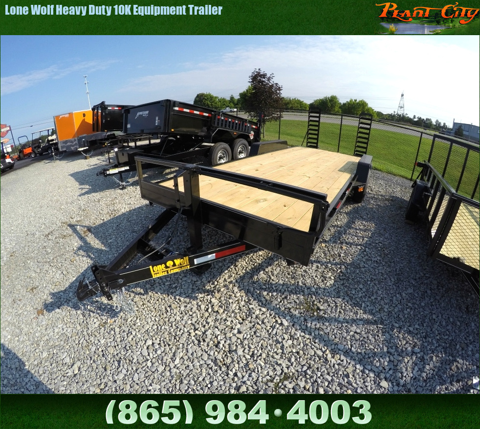 Trailers For Sale Lone Wolf Heavy Duty 10K Equipment Trailer Equipment Trailers Homesteader