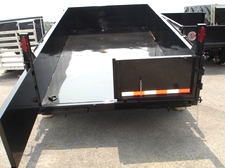 7X12 HX Homesteader Dump Trailer includes Fork Caddy,Side Gate and Pair 6'Ramps