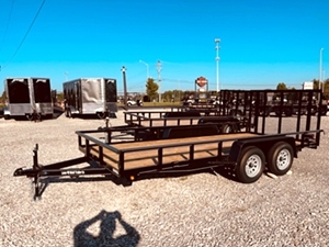 New 7x18 Lone Wolf Duel Axle Utility Trailer 