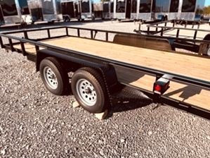 New 7x18 Lone Wolf Duel Axle Utility Trailer 