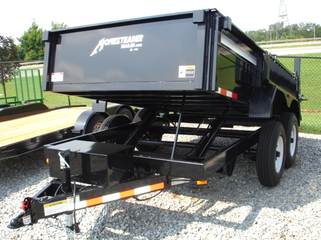 7X12 HX Homesteader Dump Trailer includes a Pair of 6'Ramps