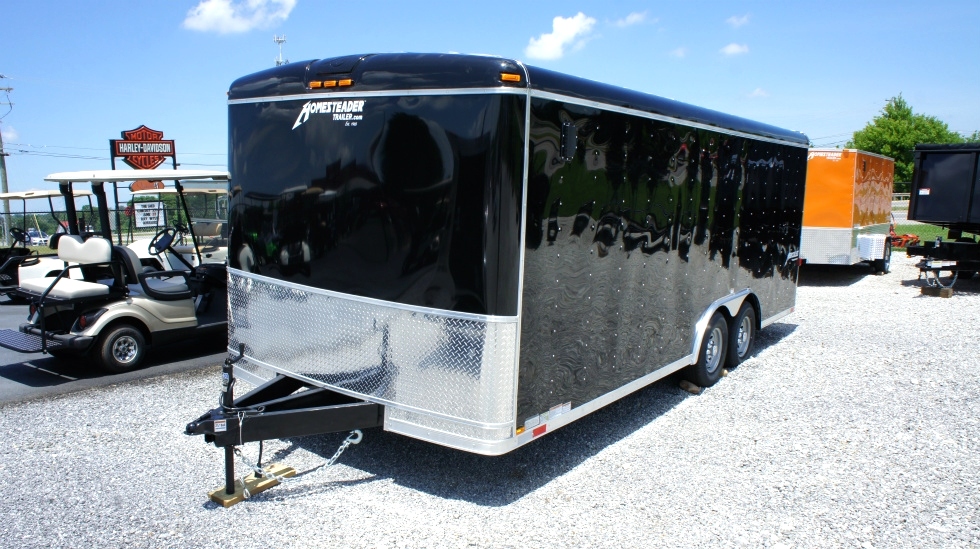 8.5 X 20  Wide Hercules Homesteader Enclosed Equipment Trailer In Stock Ready to Go